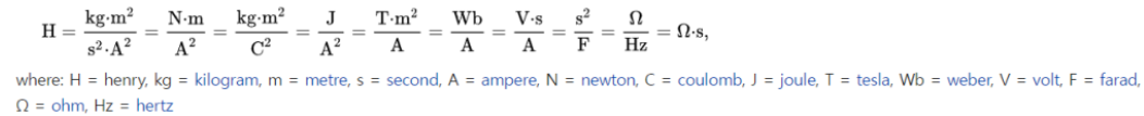 유도용량 관계식 (위키피디아)